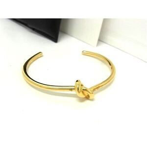 Celine Bracelet Bangle Knot Extra Thin Gold Metal Ladies